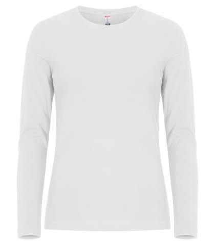 Premium L/S – T-paita (naisille), Valkoinen - Clique (1)