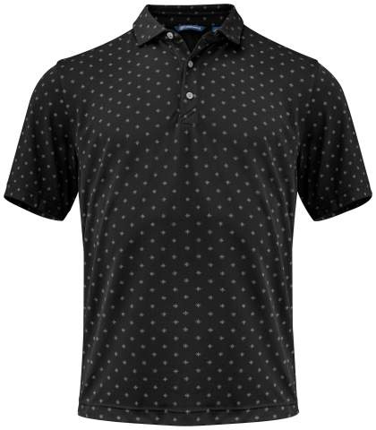 Virtue Printed – pikeepaita (miehille), Musta - Cutter & Buck (1)