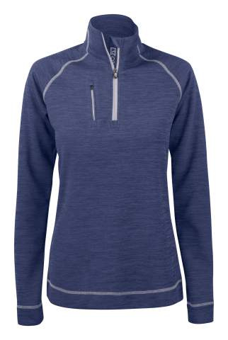 Chambers Half Zip – collegepaita (naisille), Denim melange - Cutter & Buck (1)