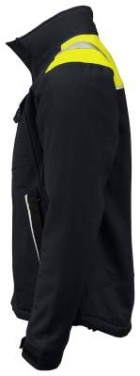 5438 COTTON – topattu takki, Musta/keltainen – ProJob (4)