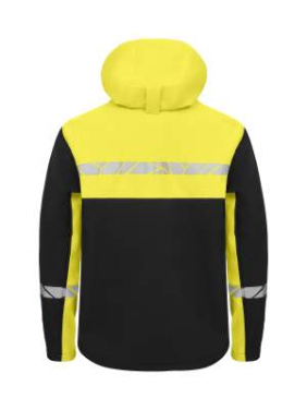 7400 9910-VIZ – softshell-takki, Musta/keltainen - ProJob (2)