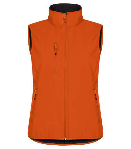 Classic Softshell – liivi (naisille), Veriappelsiini - Clique (1)