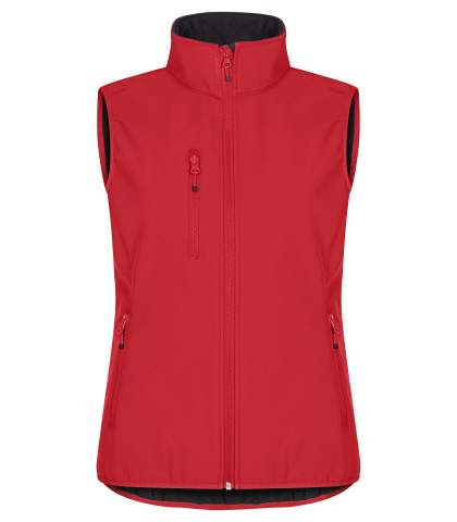 Classic Softshell – liivi (naisille), Punainen - Clique (1)