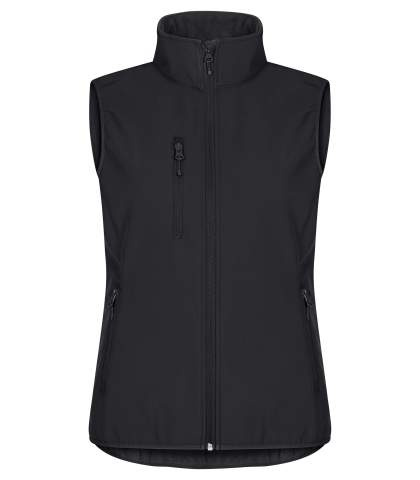 Classic Softshell – liivi (naisille), Musta - Clique (1)