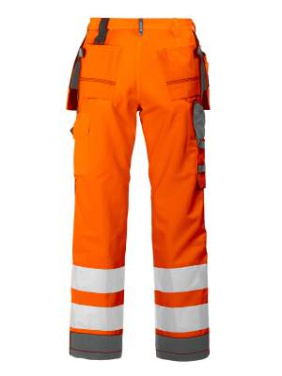 6506 – housut, EN ISO 20471 CLASS 2, Oranssi/harmaa - ProJob (4)