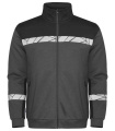 7103 ZIP 9910-VIZ – collegepaita, Harmaa/musta