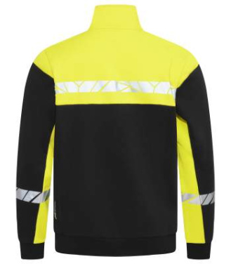 7103 ZIP 9910-VIZ – collegepaita, Musta/keltainen - ProJob (4)