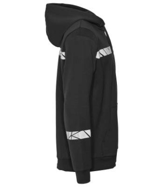 7104 HOODTAKKI 1/2 ZIP 7104 HOODTAKKI 1/2 ZIP 9910-VIZ, Musta - ProJob (4)