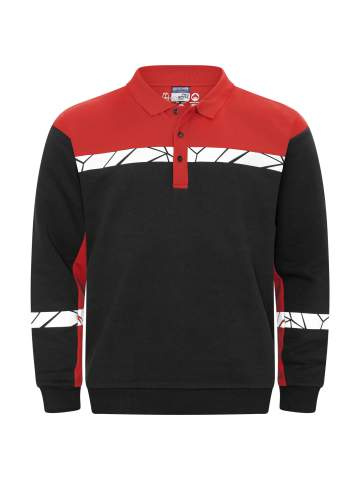 7100 POLO 9910-VIZ – collegepaita, Musta/punainen - ProJob (1)