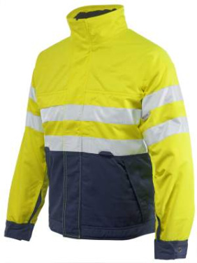 6407 EN ISO 20471 CLASS 3 – topattu takki, Keltainen/Tummansininen – ProJob (2)