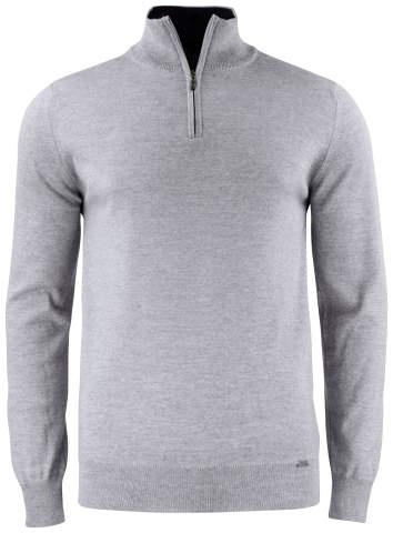 Everett Half Zip – neule, Grey Melange – Cutter & Buck (1)