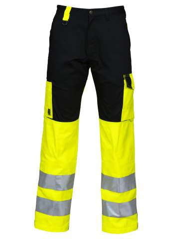 6501 – housut, EN ISO 20471 CLASS 2, Keltainen/musta - ProJob (1)