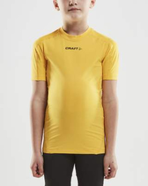 Pro Control Compression – T-paita (lapsille), Ruotsin keltainen - Craft (2)