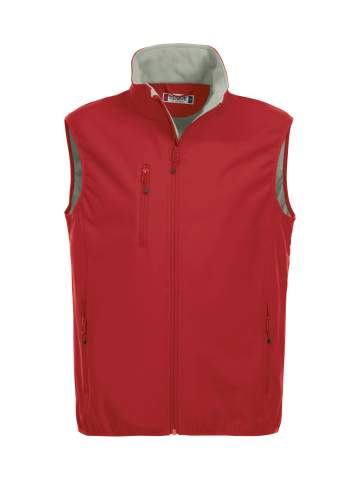 Basic Softshell – liivi, punainen – Clique (1)