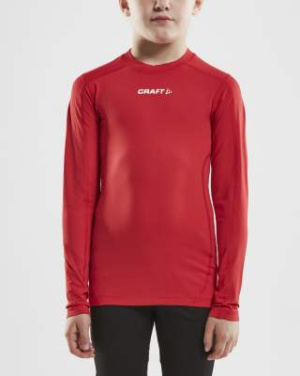 Ability Compression Long Sleeve – paita (lapsille), Kirkkaan punainen - Craft (2)