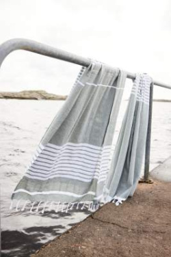 Ella hamam 90x170cm – pyyhe - Sagaform, Vihreä (2)