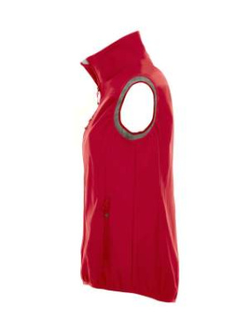 Basic Softshell Ladies – liivi, punainen – Clique (4)