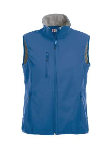 Basic Softshell Ladies – liivi, kuninkaansininen – Clique (1)