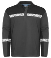 7004 LONG SLEEVE 9910-VIZ – pikeepaita, Harmaa/musta