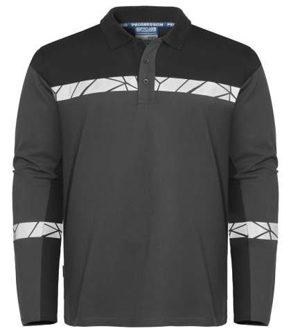 7004 LONG SLEEVE 9910-VIZ – pikeepaita, Harmaa/musta - ProJob (1)