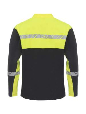 7004 LONG SLEEVE 9910-VIZ – pikeepaita, Musta/keltainen - ProJob (2)