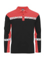 7004 LONG SLEEVE 9910-VIZ – pikeepaita, Musta/punainen