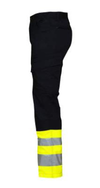 6523 – housut, EN ISO 20471 CLASS 1, Keltainen/musta - ProJob (4)