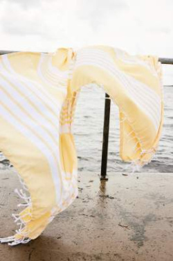 Ella hamam 90x170cm – pyyhe - Sagaform, Keltainen (2)