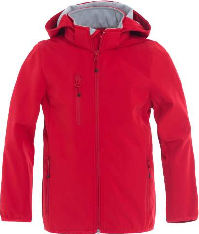 Basic – softshell-takki (lapsille), Punainen - Clique (1)