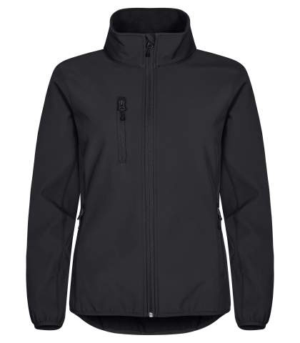 Classic – softshell-takki (naisille), Musta - Clique (1)
