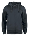 Basic Active Hoody – täysvetoketjullinen pusero, musta