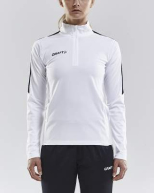 Progress Halfzip LS – T-paita (naisille), Valkoinen - Craft (2)