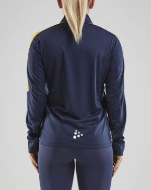 Progress Halfzip LS – T-paita (naisille), Navy/Sweden Yellow - Craft (3)