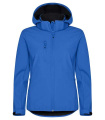 Classic – hupullinen softshell-takki (naisille), Kuninkaallinen sininen