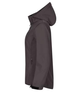 Classic – hupullinen softshell-takki (naisille), Tummanharmaa - Clique (3)