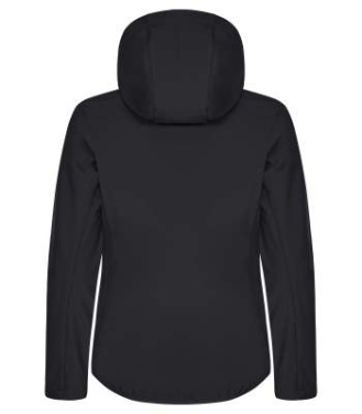Classic – hupullinen softshell-takki (naisille), Musta - Clique (2)