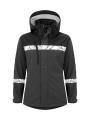 7417 9910-VIZ – softshell-takki (naisille), Harmaa/musta