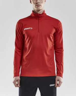 Progress Halfzip LS – T-paita (miehille), Kirkkaan punainen - Craft (2)