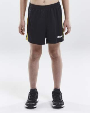 Progress Contrast – shortsit (lapsille), Musta/Ruotsin keltainen - Craft (2)
