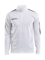 Progress Halfzip LS – T-paita (miehille), Valkoinen