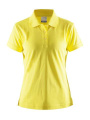 Shirt Pique Classic – pikeepaita (naisille), Keltainen