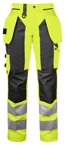 6519 – housut (naisille), EN ISO 20471 CLASS 2, Keltainen/musta - ProJob (1)