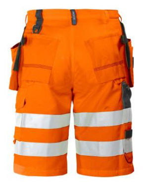 6503 EN ISO 20471 CLASS 2/1 – shortsit, Oranssi/musta – ProJob (4)