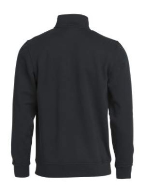 Basic Half Zip – collegepaita, musta - Clique (2)
