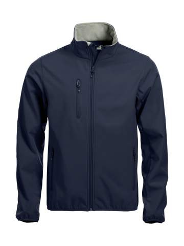 Basic – softshell-takki, tummansininen – Clique (1)