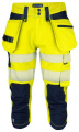 6577 PIRATE EN ISO 20471 CLASS 2/1 – housut, Keltainen/Tummansininen
