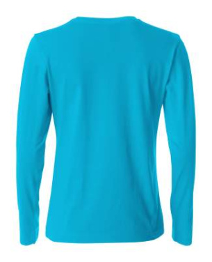 Basic-T L/S – T-paita (naisille), turkoosi - Clique (2)