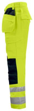 6531 – housut, EN ISO 20471 CLASS 2, Keltainen/musta - ProJob (4)
