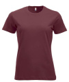 New Classic-T – T-paita (naisille), viininpunainen
