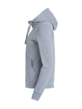 Basic Hoody – täysvetoketjullinen pusero (naisille), harmaa melange - Clique (3)